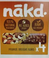 Barres cacahuètes raw barre de fruits et noix