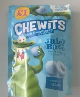 Chewits juicy bites blue raspberry