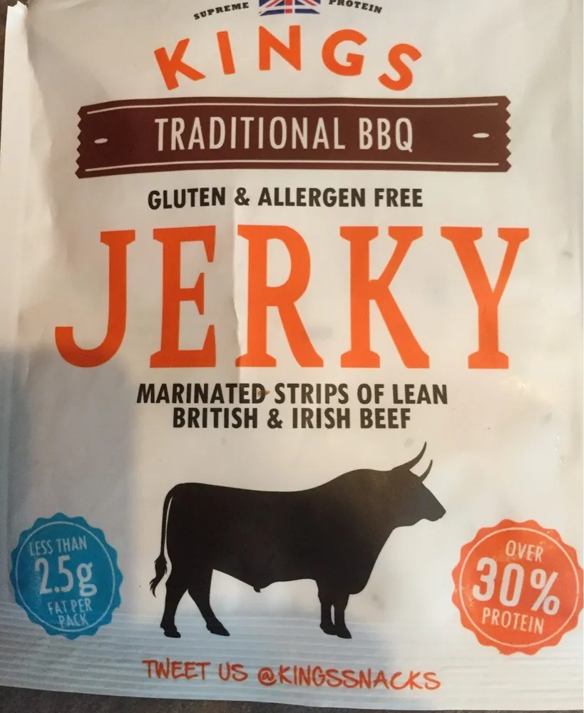 Kings Traditional BBQ Beef Jerky 25G