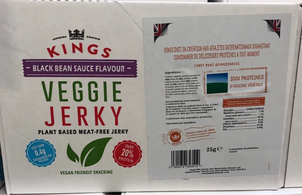 Veggie jerky black bean