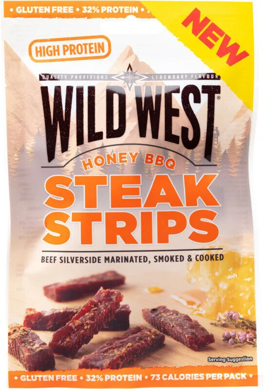 Steak strips honey BBQ