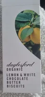 Organic Lemon and white chocolate butter biscuits