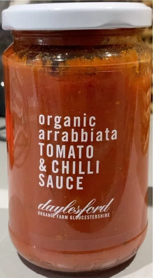 organic arrabbiata TOMATO & CHILLI SAUCE dayles ford