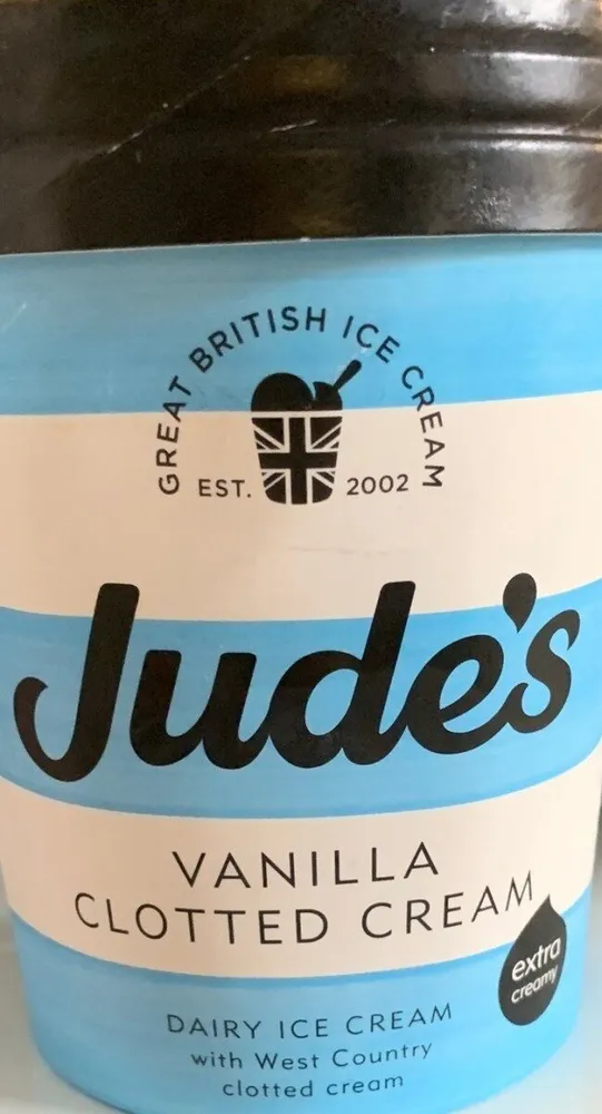 Jude's vanilla clotted cream ice cream