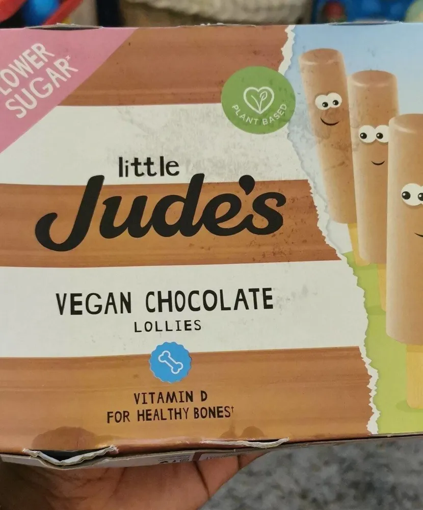 Little Jude's vegan chocolate lollies