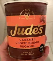 Caramel cookie dough brownie