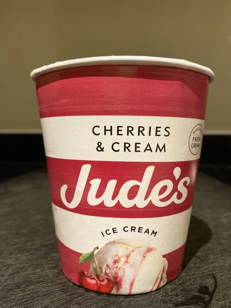 cherries & cream ice cream