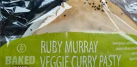 Ruby Murray Veggie Curry Pasty