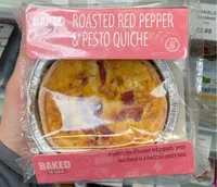 Roasted red pepper quiche