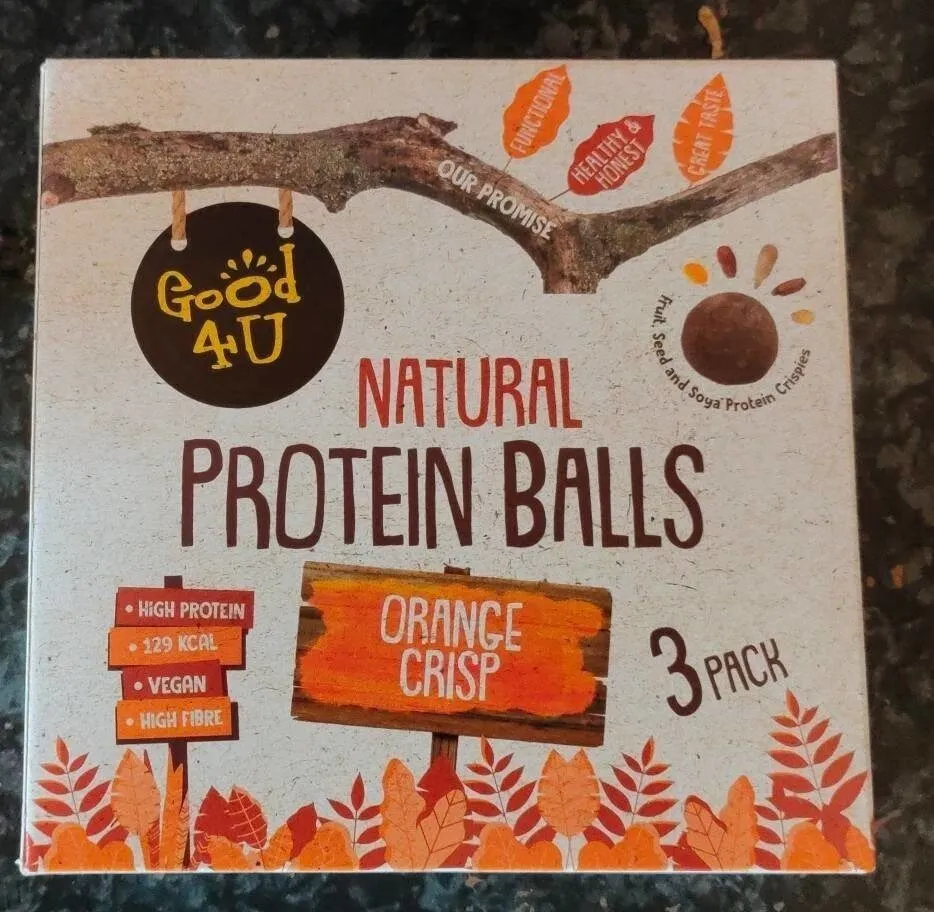 Natural Protein Balls - Orange Crisp