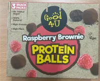 Raspberry Brownie protein balls