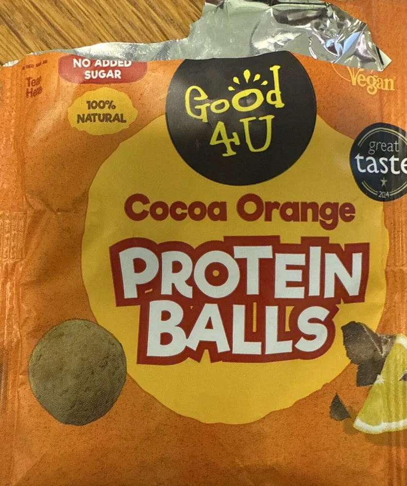 ADDED SUGAR 00% TURAL Good 4U Vegan Cocoa Orange P