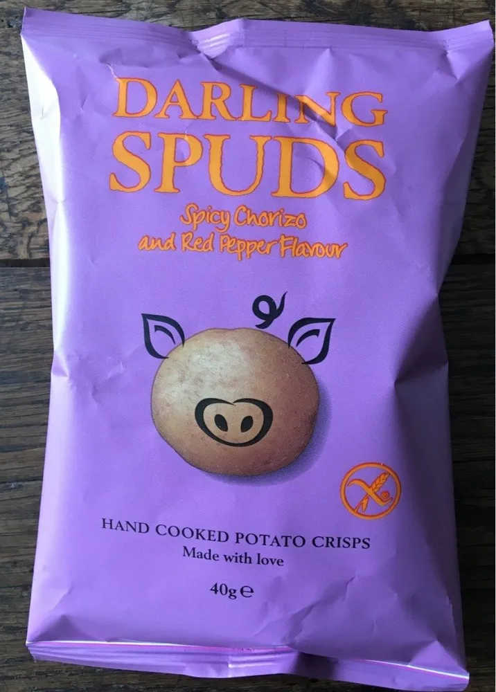 Spicy chorizo and red pepper potato crisps