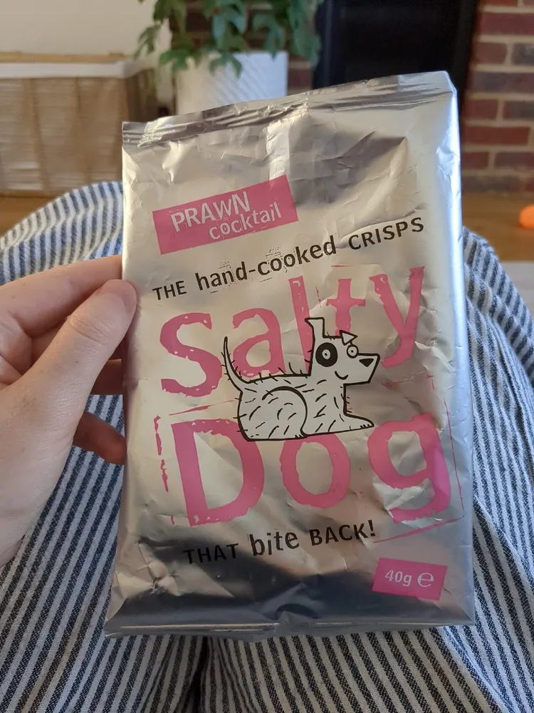 Salty Dog hand-cooked crisps Prawn cocktail
