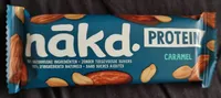 NAKD PROTEIN - Caramel - | Barres protéinées | 7g de protéines végétales | 100% d'ingrédients naturels | Sans sucres ajoutés | 3 x 45g | 135g