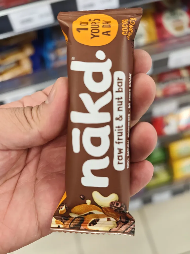 Naked raw fruit nut bar