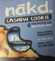 Cashew Cookie Raw Fruit & Nut WholefoodBars