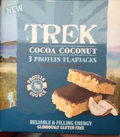 Cocoa Coconut Protein Flapjacks Chocolate Flavour Topped 3 x