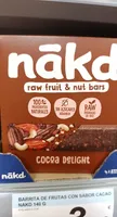 barrita de frutas con sabor cacao nakd