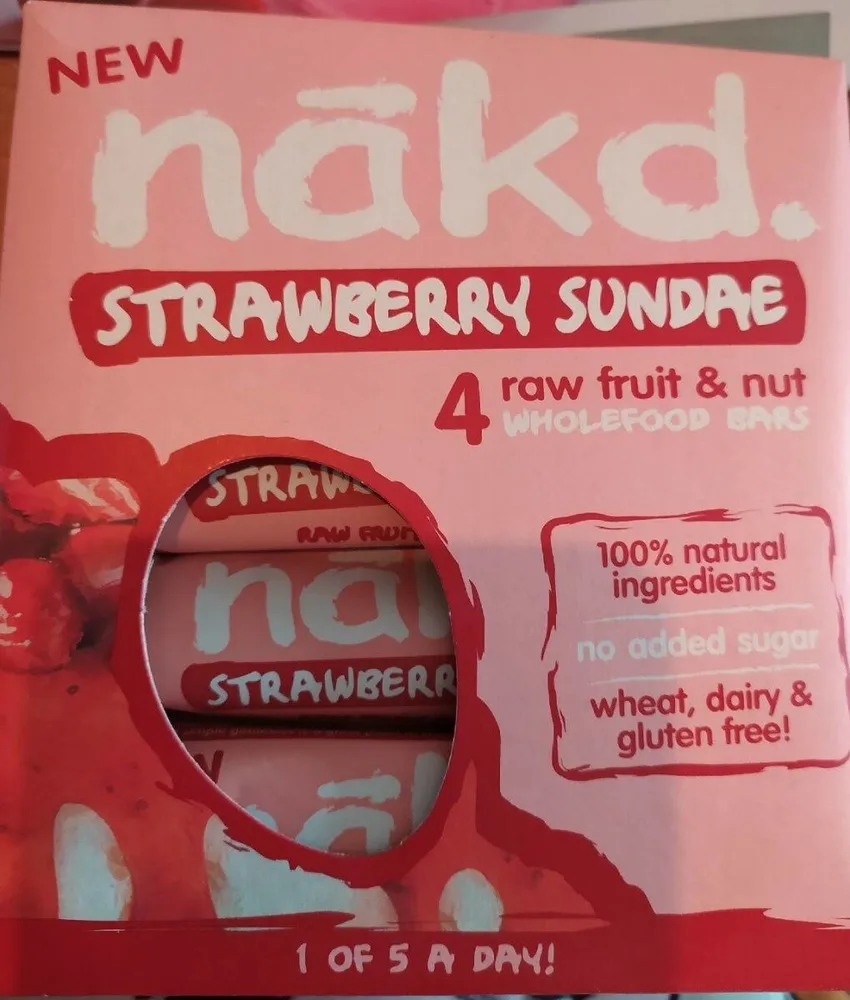 Nakd strawberry sundae
