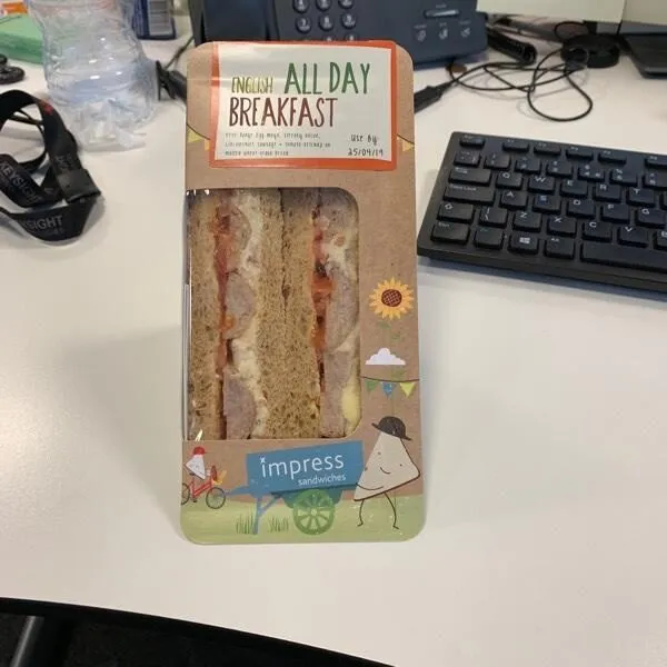 All day breakfast sandwich