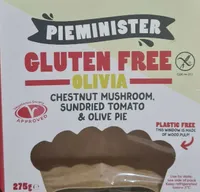 Gluten free Olivia chestnut mushroom & olive pie