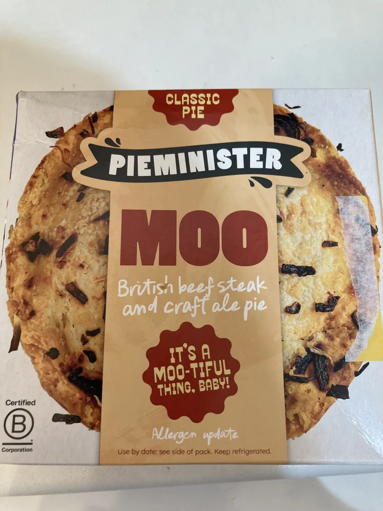 MOO British beef steak and craft ale pie