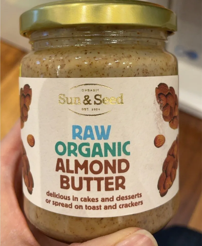 Raw organic almond butter