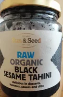 Raw organic black sesame tahini