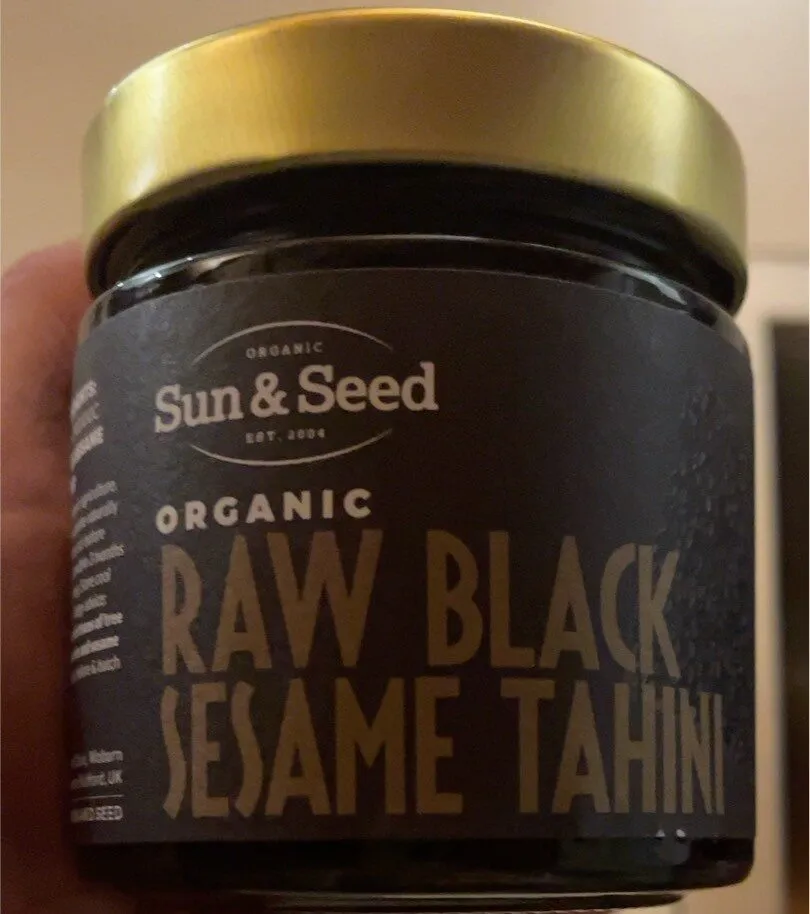 Raw black sesame tahini