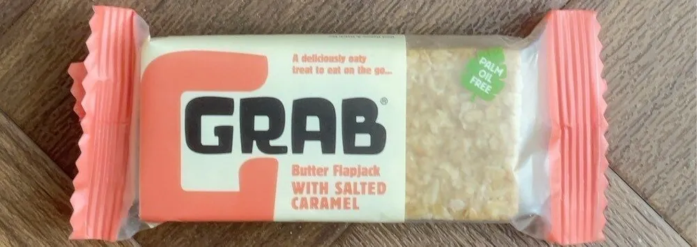 Butter flapjack with salted caramel