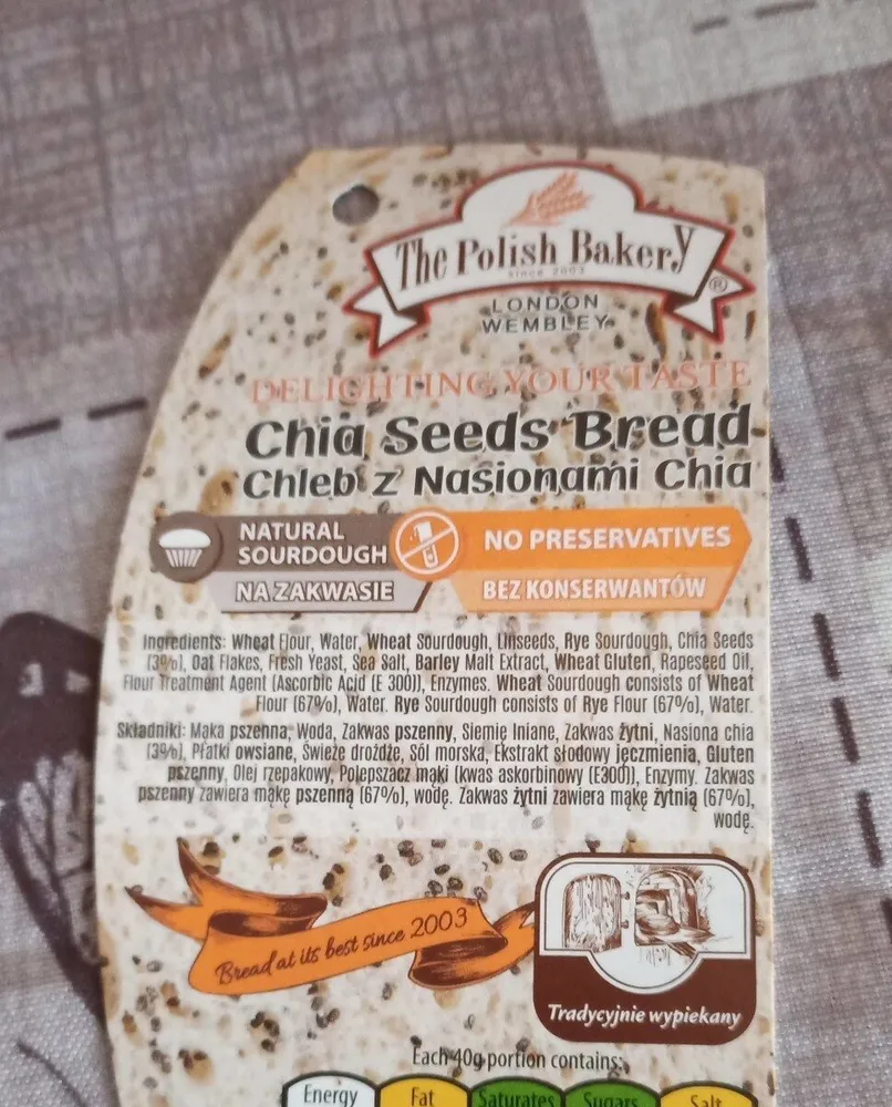 Chia seeds bread