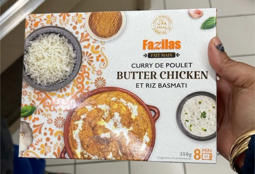 Curry de poulet et riz basmati