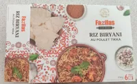 riz biryani au poulet tikka