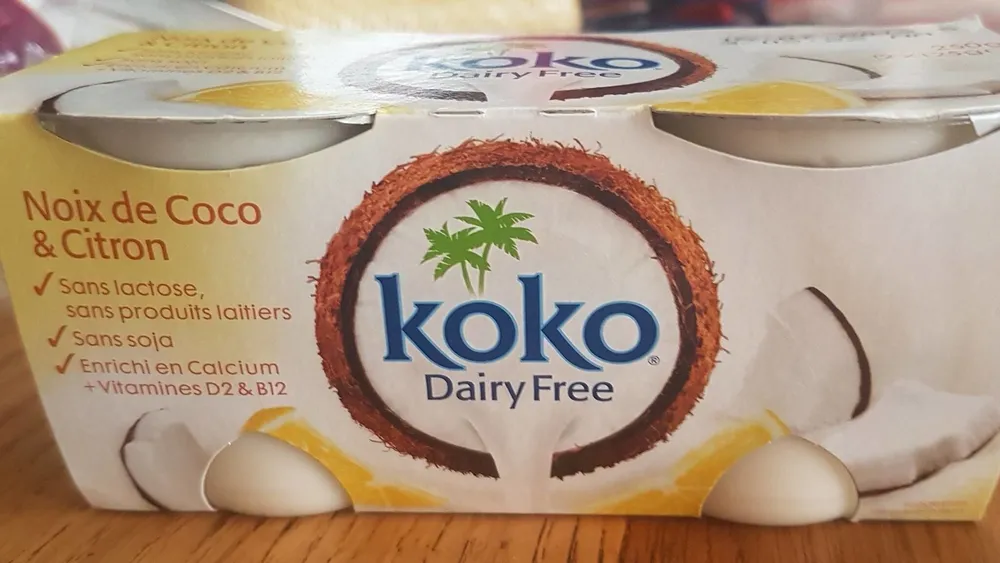 Koko Dairy free noix de coco & citron