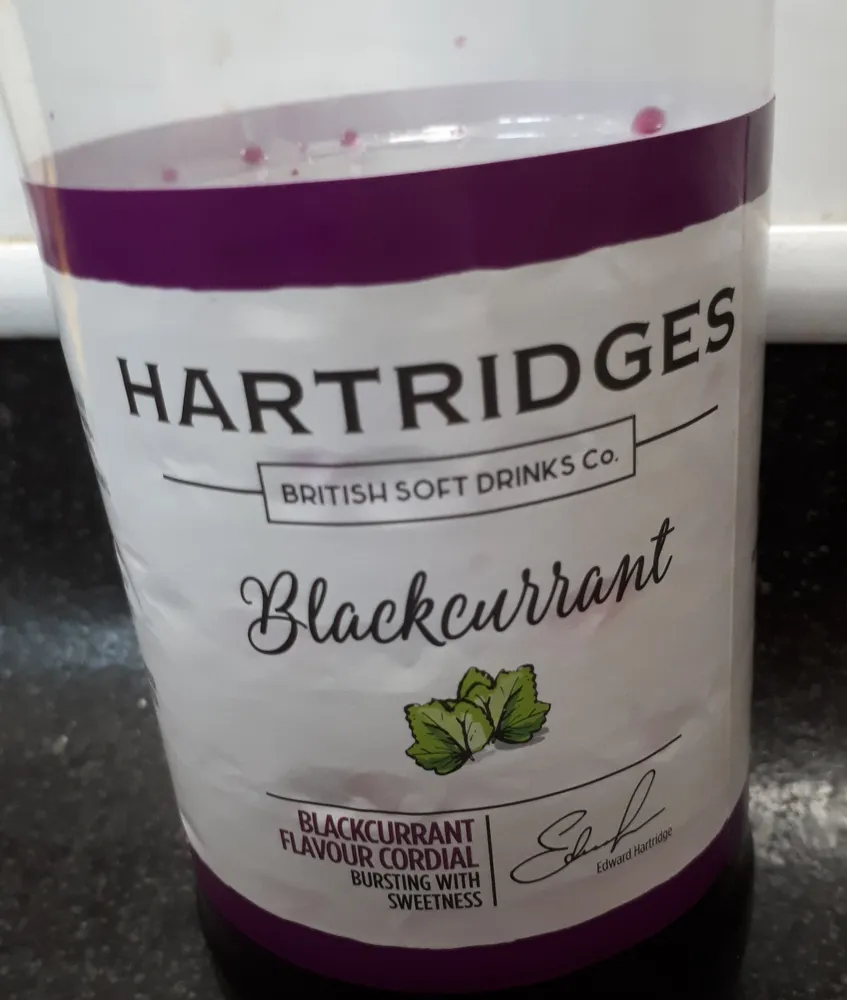 Blackcurrant Flavour Cordial