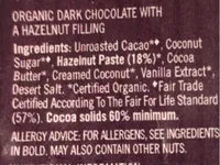 Dark Chocolate - Hazelnuts Filling
