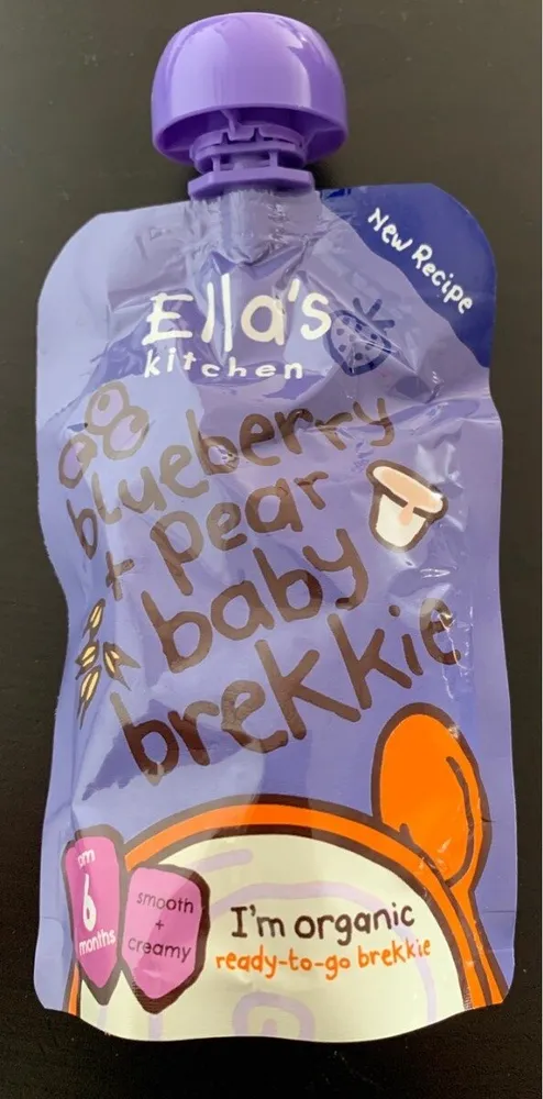 Blueberry Pear baby brekkie