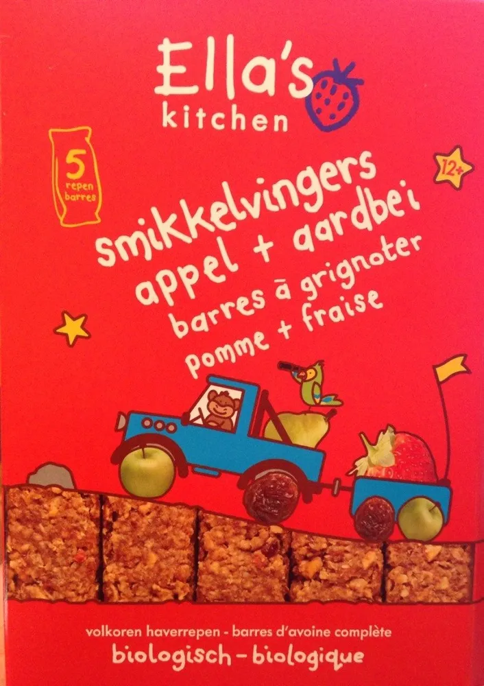 Ella's Kitchen Barres à Grignoter Pomme + Fraise
