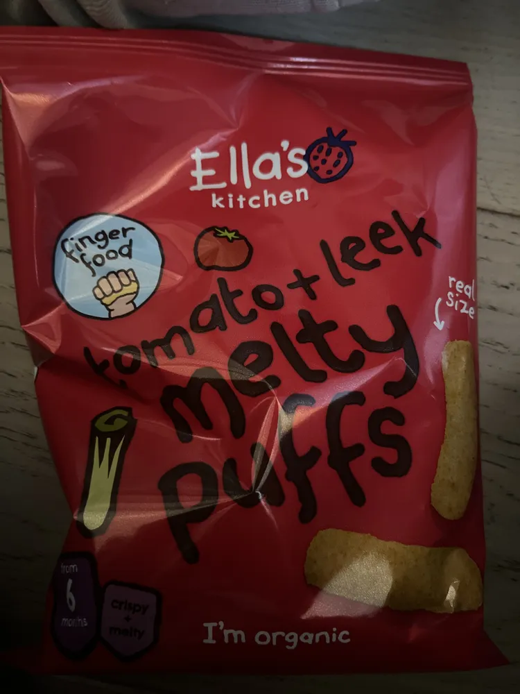 Ella's Kitchen Leek and Tomato Melty Puffs