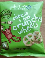 Cheese+ leek crunchy wheels