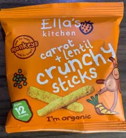 Ella's Kitchen Carrots + Lentils Crunchy Sticks