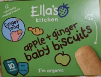 Apple + ginger baby biscuits