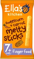 Organic Sweetcorn + Carrot Melty Sticks 7 Months