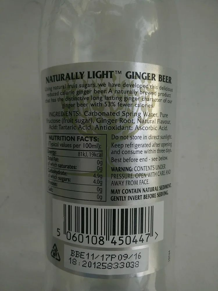 Fever-tree Naturally Light Ginger Beer
