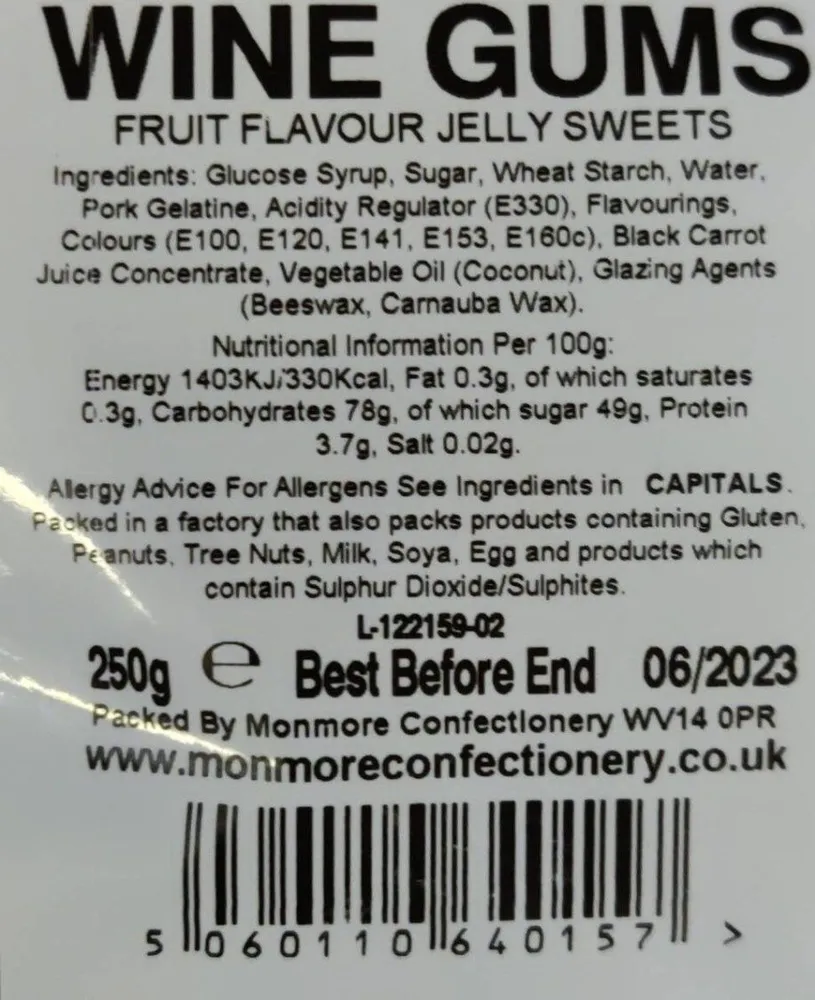 Wrong Gums Flavor Jelly Sweets