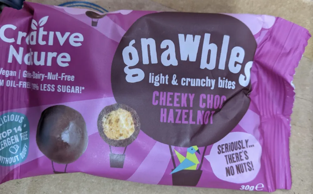Gnawbles Light & Crunchy Bites Cheeky Choc Hazelnut