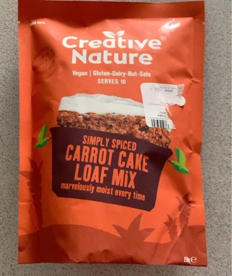 Carrot cake loaf mix