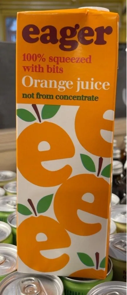 Orange Juice 100% squeezed with bits
