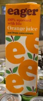 Orange Juice 100% squeezed with bits